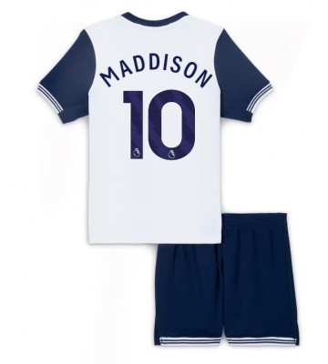 Tottenham Hotspur James Maddison #10 Primera Equipación Niños 2024-25 Manga Corta (+ Pantalones cortos)